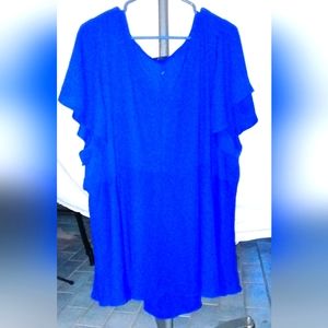 Torrid Electric blue blouse size 6 bnwot